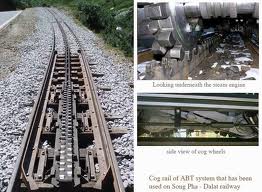 Đường xe lửa lên Đà Lạt là một đường xe lửa răng cưa (cog railroad)