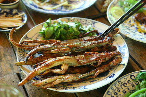 Dông cũng là một trong những món ngon có tiếng của Ninh Thuận.