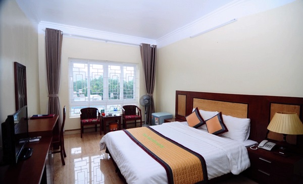 Phòng nghủ đặc trưng trong khách sạn ở Thị Trấn Mộc Châu.