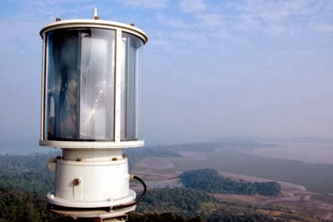 Ngoài đèn chính còn có đèn phụ để đề phòng khi đèn chính có sự cố thì Trạm hải đăng Cô Tô vẫn hoạt động bình thường – Ảnh: Baoquangninh.