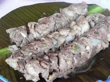 Thịt nướng ông lô ô - Đặc sản Kon Tum